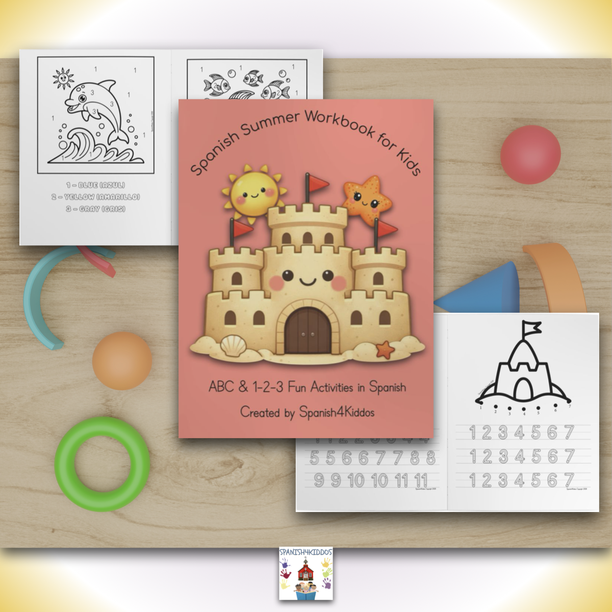 Spanish Summer Learning Activity Workbook for Preschoolers - Image 1